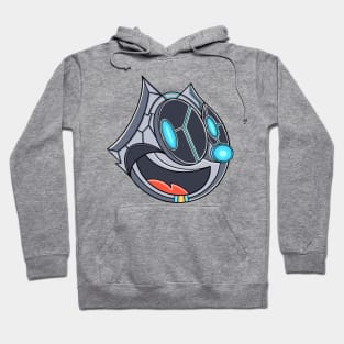 mecha cyborg felix the cat smiling Hoodie